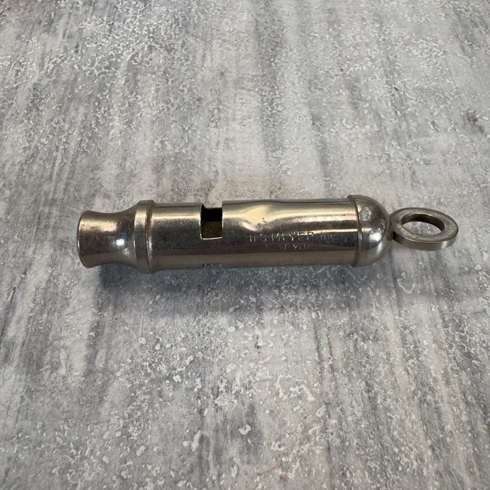 Antique Police Policeman Brass w/Nickel Finish Made By Meyer NS New York